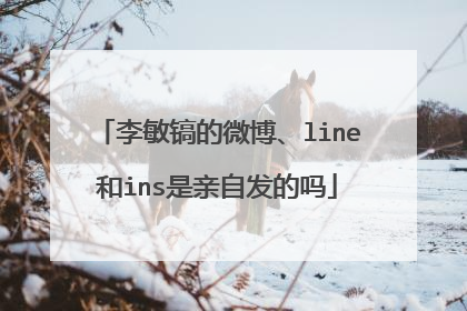 李敏镐的微博、line和ins是亲自发的吗