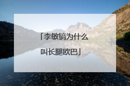 李敏镐为什么叫长腿欧巴