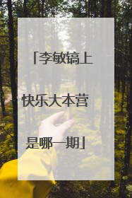 李敏镐上快乐大本营是哪一期