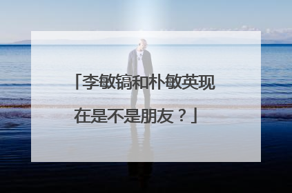 李敏镐和朴敏英现在是不是朋友？