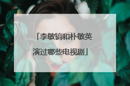 李敏镐和朴敏英演过哪些电视剧