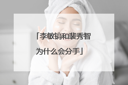 李敏镐和裴秀智为什么会分手