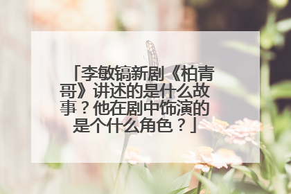 李敏镐新剧《柏青哥》讲述的是什么故事？他在剧中饰演的是个什么角色？