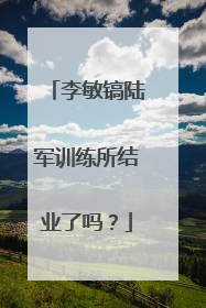 李敏镐陆军训练所结业了吗?