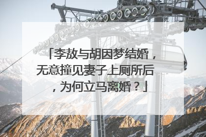 李敖与胡因梦结婚,无意撞见妻子上厕所后,为何立马离婚?