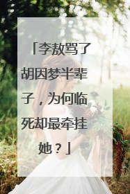 李敖骂了胡因梦半辈子,为何临死却最牵挂她?