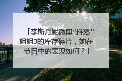 李斯丹妮微博“抖落”姐姐3的库存碎片,她在节目中的表现如何?