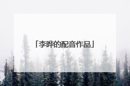 李晔的配音作品