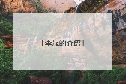 李晟的介绍