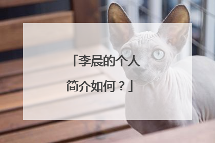 李晨的个人简介如何？