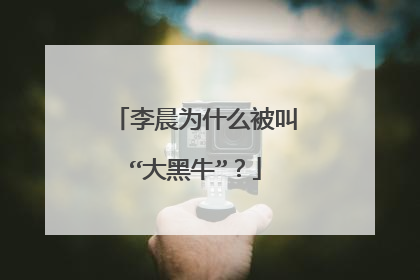 李晨为什么被叫“大黑牛”?