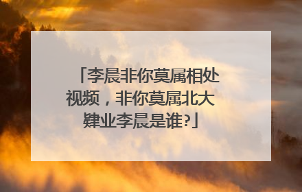 李晨非你莫属相处视频，非你莫属北大肄业李晨是谁?