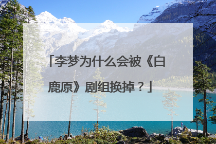 李梦为什么会被《白鹿原》剧组换掉？