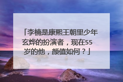 李楠是康熙王朝里少年玄烨的扮演者,现在55岁的他,颜值如何?