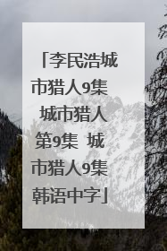 李民浩城市猎人9集 城市猎人第9集 城市猎人9集韩语中字