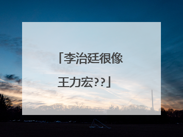 李治廷很像王力宏??