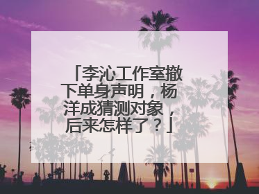 李沁工作室撤下单身声明，杨洋成猜测对象，后来怎样了？