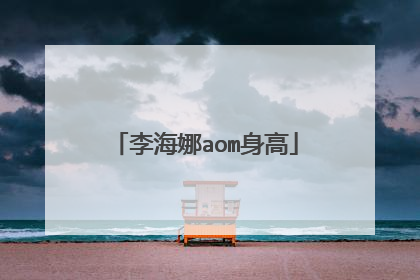 李海娜aom身高