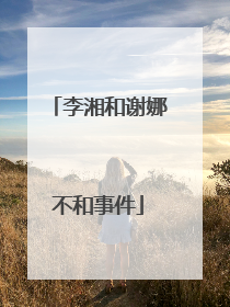 李湘和谢娜不和事件