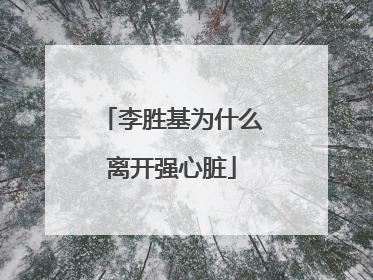 李胜基为什么离开强心脏