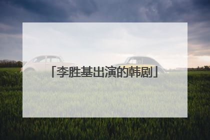 李胜基出演的韩剧