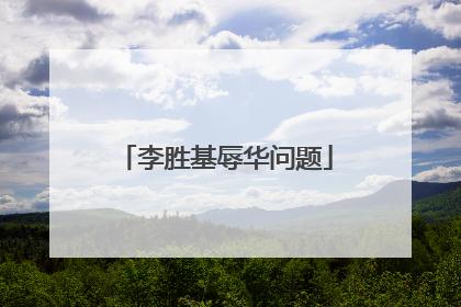 李胜基辱华问题