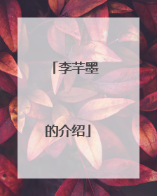 李芊墨的介绍