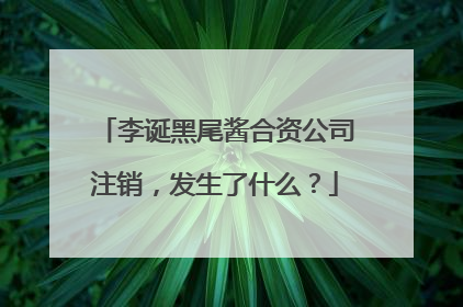 李诞黑尾酱合资公司注销,发生了什么?