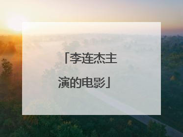 李连杰主演的电影