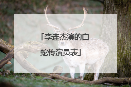 李连杰演的白蛇传演员表