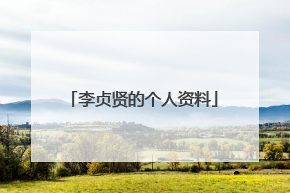 李贞贤的个人资料