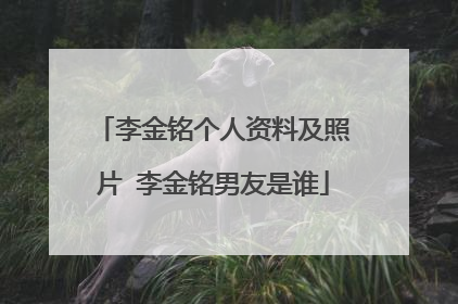 李金铭个人资料及照片 李金铭男友是谁