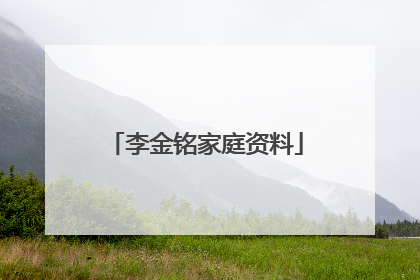 李金铭家庭资料