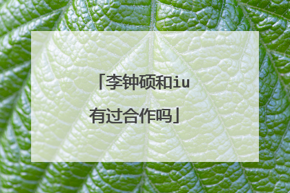 李钟硕和iu有过合作吗