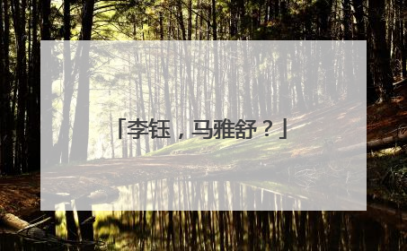 李钰，马雅舒？