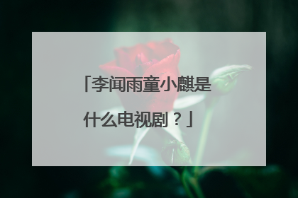 李闻雨童小麒是什么电视剧？