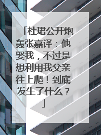 杜珺公开炮轰张嘉译：他娶我，不过是想利用我父亲往上爬！到底发生了什么？