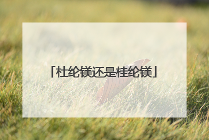 杜纶镁还是桂纶镁