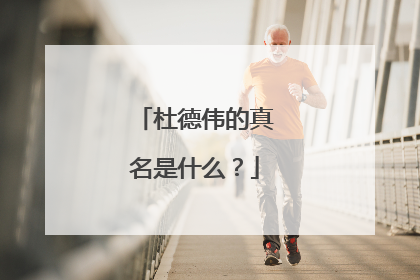 杜德伟的真名是什么？