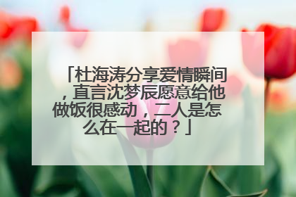 杜海涛分享爱情瞬间，直言沈梦辰愿意给他做饭很感动，二人是怎么在一起的？