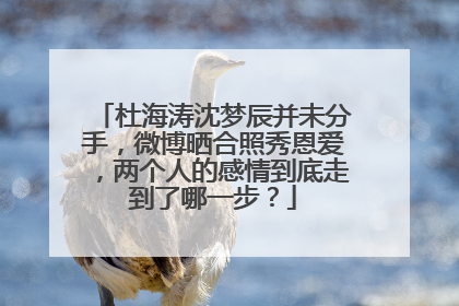 杜海涛沈梦辰并未分手，微博晒合照秀恩爱，两个人的感情到底走到了哪一步？