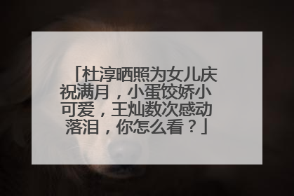杜淳晒照为女儿庆祝满月,小蛋饺娇小可爱,王灿数次感动落泪,你怎么看?