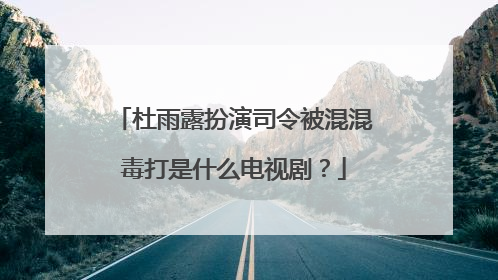 杜雨露扮演司令被混混毒打是什么电视剧?