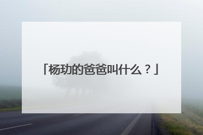 杨玏的爸爸叫什么？