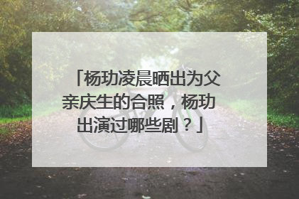 杨玏凌晨晒出为父亲庆生的合照，杨玏出演过哪些剧？