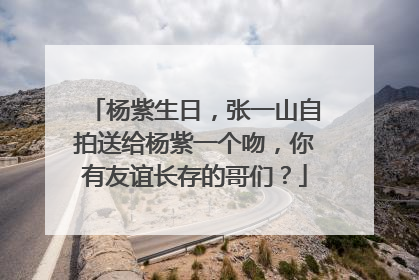 杨紫生日,张一山自拍送给杨紫一个吻,你有友谊长存的哥们?