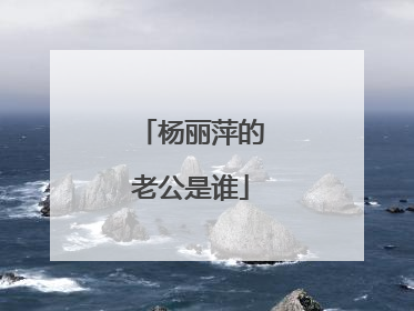 杨丽萍的老公是谁