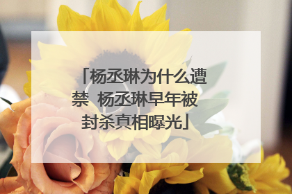 杨丞琳为什么遭禁 杨丞琳早年被封杀真相曝光