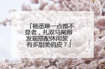 杨丞琳一点都不显老，扎双马尾辫发现搭配休闲装，有多甜美俏皮？