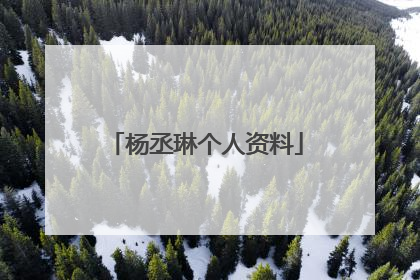 杨丞琳个人资料